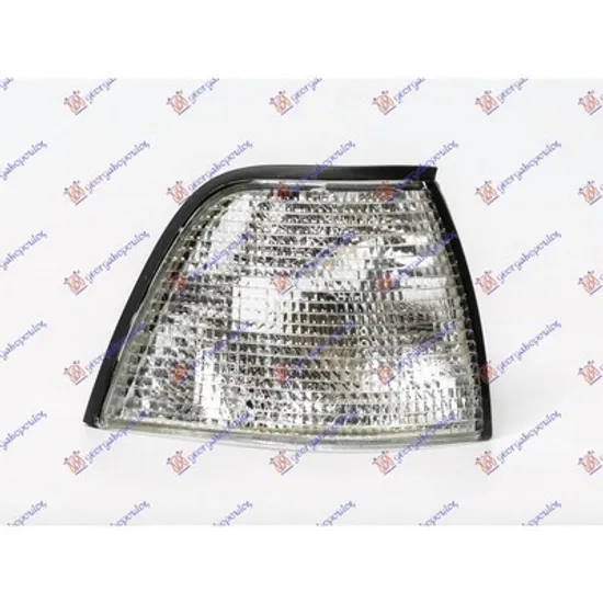 Semnalizator BMW 3 E36 1990->1998 Semnal fata dreapta, alb, cu soclu, ptr Sedan/Compact/Touring Perioada 1990 1991 1992 1993 1994 1995 1996 1997 1998
