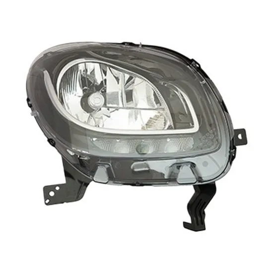 Far dreapta SMART FORFOUR 453 2014->, FORTWO cupe 453 2014-> perioada 2014 2015 2016 2017 2018 2019 fara motor reglaj, cu reglaj electric, cu bec H4, cu bec LED