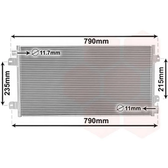 Radiator aer conditionat VW GOLF 7 SPORTSVAN 2014-> 1.5 TSI 110KW 150CP , pentru motor DADA, DPCA perioada 2017 2018,2019,2020,2021 2022