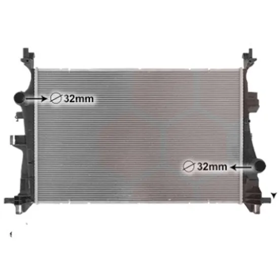Radiator apa FIAT 500X 2014-> 2.0 D Multijet 4x4 100KW 136CP , pentru motor 552 63 087, 552 63 088, 552 83 099 perioada 2014 2015,2016,2017,2018 2019