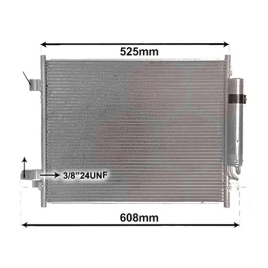 Radiator aer conditionat PEUGEOT EXPERT 2016->, 5008 2 2016->, 3008 2016-> pentru 2.0 BlueHDi 180, perioada 2016 2017 2018 2019 2020 2021 2022 2023