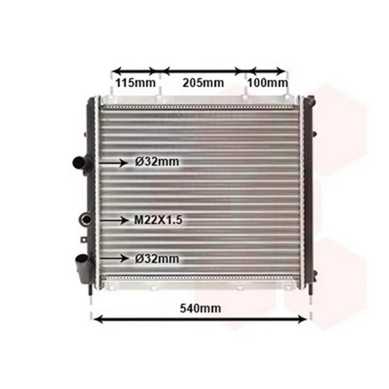 Radiator Motor RENAULT KANGOO 1997->2007 Radiator apa diesel 48x44x40 FUN surub VALEO Perioada 1997 1998 1999 2000 2001 2002 2003 2004 2005 2006 2007