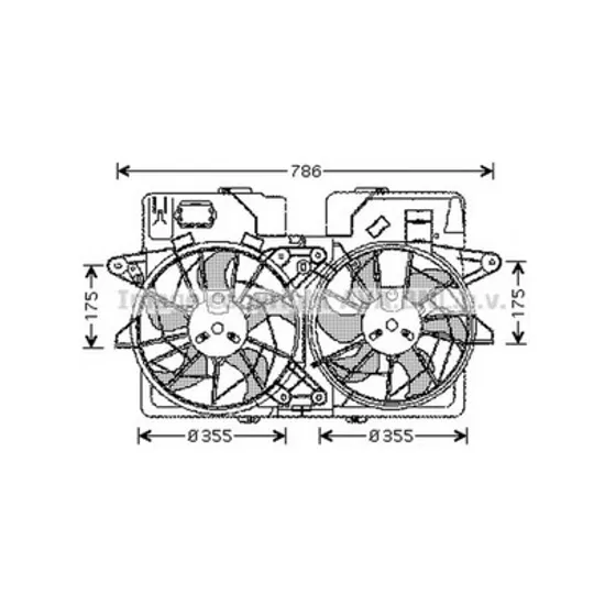 Ventilator motor DREAPTA MAZDA TRIBUTE 2000->2006 pentru 2.0 4WD, perioada 2000 2001 2002 2003 2004 2005 2006 2007 2008