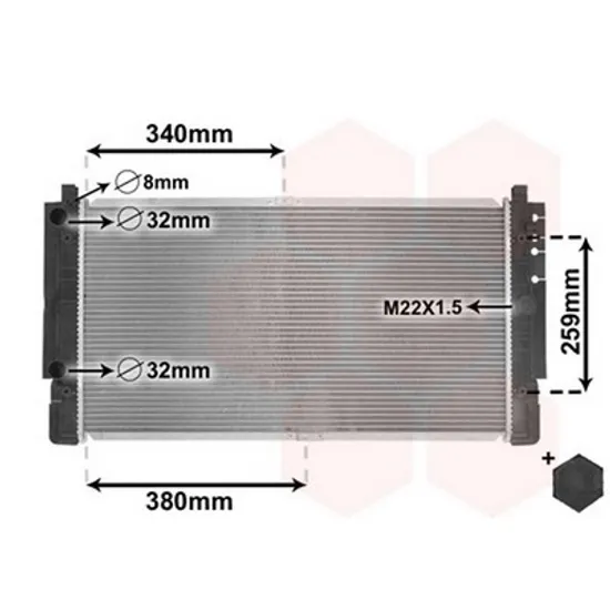 Radiator Motor VW TRANSPORTER T4 1990->2003 Radiator apa 1,9TD-2,0-2,4D +/-AC manuala /automata 72x41,5 1997->2003 Perioada 1996 1997 1998 1999 2000 2001 2002 2003