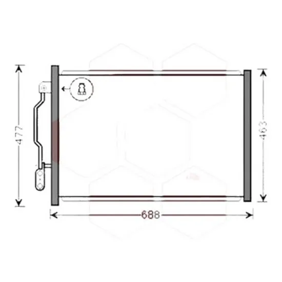 Radiator aer conditionat SMART FORTWO cupe 453 2014-> 1.0 45KW 60CP , pentru motor M 281.920 perioada 2014 2015,2016,2017,2018 2019