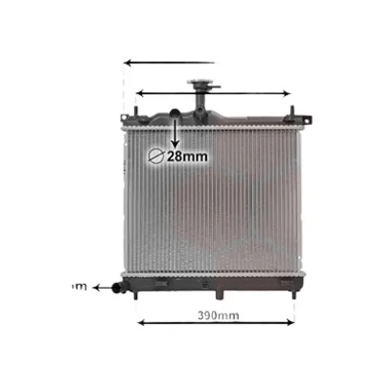 Radiator apa HYUNDAI i10 2007->2013 pentru 1.2, perioada 2008 2009 2010 2011 2012 2013