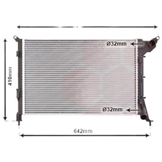 Radiator apa MINI MINI COOPER R50; R53 2001->2006 pentru Cooper, perioada 2001 2002 2003 2004 2005 2006