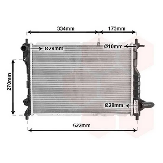 Radiator Motor CHEVROLET SPARK 2005-> Radiator apa 0,8+1,0 8Vcc(45,8x31,7) Perioada 2005 2006 2007 2008 2009 2010