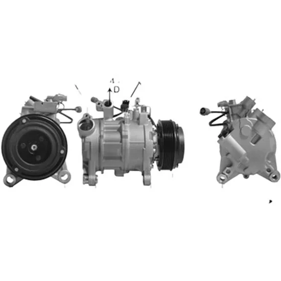 Compresor aer conditionat BMW 3 E90 2004->2011, 3 F30 2011->2018 pentru 316 d, perioada 2009 2010 2011 2012 2013 2014 2015 2016 2017 2018