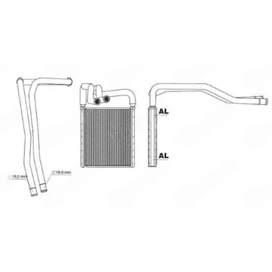Radiator Incalzire KIA PICANTO 2011->2017 Calorifer (120x190) Perioada 2011 2012 2013 2014 2015
