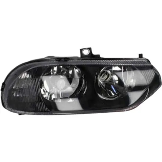 Far dreapta ALFA ROMEO 156 1997->2005 perioada 1997 1998 1999 2000 2001 2002 2003 2004 2005 pana la an de fabricatie 09/2003, fara motor reglaj, fumuriu, semnal fumuriu, cu reglaj electric, cu bec H7/H1