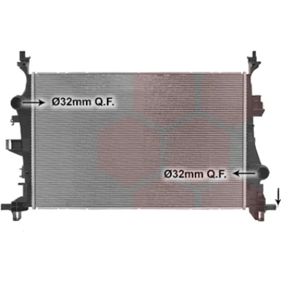 Radiator apa FIAT 500X 2014-> pentru 1.4 4x4, perioada 2015 2016 2017 2018 2019 2020
