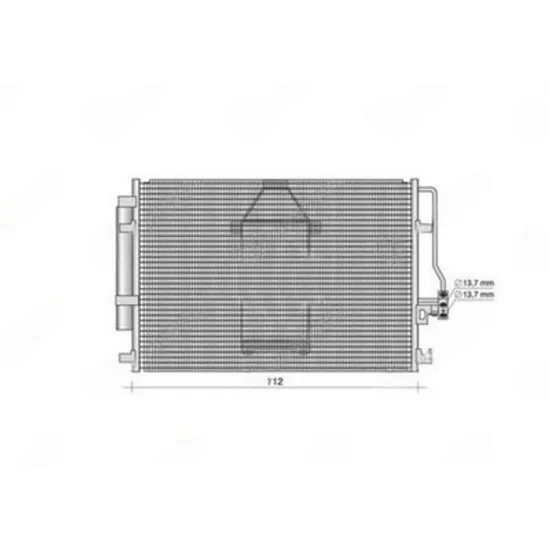 Radiator Aer Conditionat MERCEDES SPRINTER 906 2006->2017 Radiator condensator aer conditionat 2.2-3.0 CDI diesel AUTO (715x445x16) Perioada 2006 2007 2008 2009 2010 2011 2012 2013
