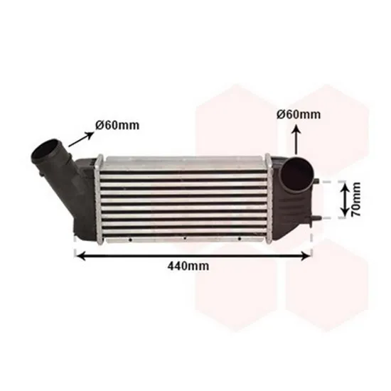 Intercooler PEUGEOT PARTNER 1996->2010 Radiator intercooler 2.0 HDi diesel (300x125x64) Perioada 1996 1997 1998 1999 2000 2001 2002 2003 2004 2005 2006 2007 2008