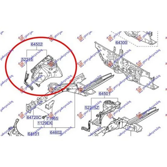 Aripa Interioara HYUNDAI i30 2007->2012 Contraaripa fata dr Perioada 2007 2008 2009 2010 2011 2012