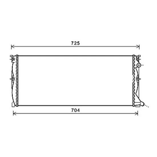 Radiator apa MERCEDES S-CLASS W221 2005->2013 pentru S 420 CDI, perioada 2006 2007 2008 2009