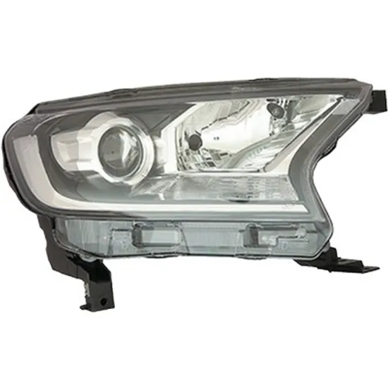 Far dreapta FORD RANGER 2011-> perioada 2011 2012 2013 2014 2015 2016 de la an de fabricatie 2016, fara motor reglaj, fumuriu, cu reglaj electric, cu lumina de zi, cu bec H11, cu bec H15