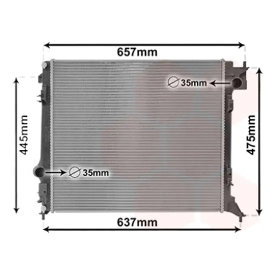 Radiator apa RENAULT KADJAR 2015-> pentru 1.2 TCe 130, perioada 2015 2016 2017 2018 2019 2020