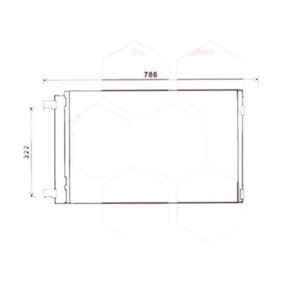 Radiator aer conditionat NISSAN TIIDA 2004->2013 1.8 78KW 106CP , pentru motor perioada 2007 2008,2009,2010 2011