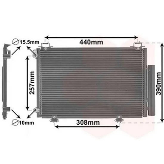 Radiator Aer Conditionat TOYOTA YARIS 1999->2005 Radiator aer conditionat 49,5x31 Perioada 1999 2000 2001 2002 2003 2004 2005