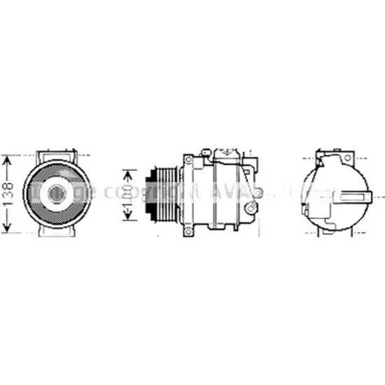 Compresor aer conditionat MERCEDES C-CLASS W204 2007->2014 pentru C 320 CDI , perioada 2007 2008 2009 2010 2011 2012 2013 2014