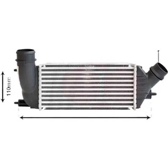 Intercooler CITROEN C8 2002->, JUMPY 2007->2016 pentru 2.0 HDi 165, perioada 2006 2007 2008 2009 2010 2011 2012 2013 2014 2015 2016