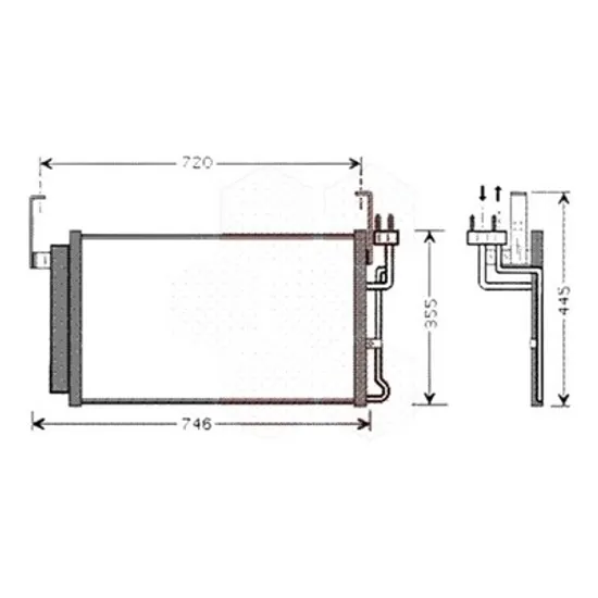 Radiator aer conditionat TOYOTA LAND CRUISER PRADO J15 2009-> pentru 3.0 D-4D , perioada 2009 2010 2011 2012 2013 2014