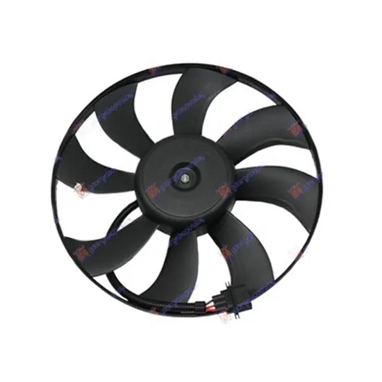 Ventilator Motor VW POLO 9N 2001->2012 Electroventilator racire (motor+elice) (390mm) Perioada 2001 2002 2003 2004 2005 2006 2007 2008