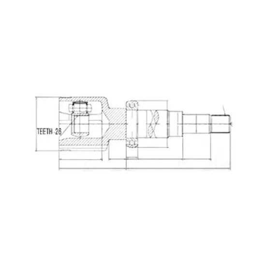 CAP PLANETARA FATA DREAPTA FORD FOCUS 1.8 TDCi -85KW/115CP- 1753cmc, pentru motor KKDA, perioada 2005,2006,2007,2008,2009,2010,2011,2012
