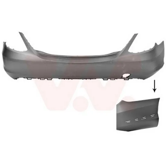 Bara Spate MERCEDES C-CLASS W205 2013-> Bara spate pentru vopsit (AVANTGARDE) Perioada 2014 2015 2016 2017 2018
