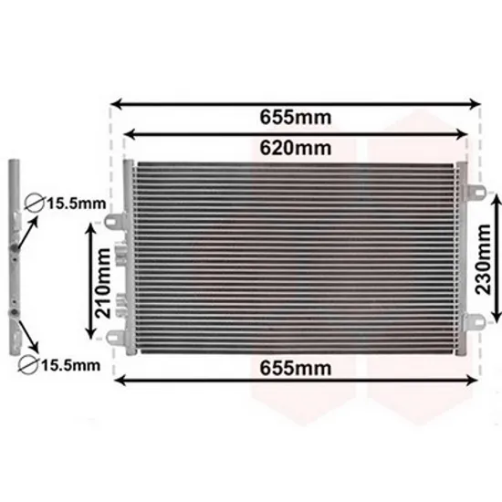 Radiator Aer Conditionat ALFA ROMEO 147 2000->2010 Radiator aer conditionat (57x34.5) 1.6 - 2.0cc 16V T.S. Perioada 2001 2002 2003 2004 2005 2006 2007 2008 2009 2010