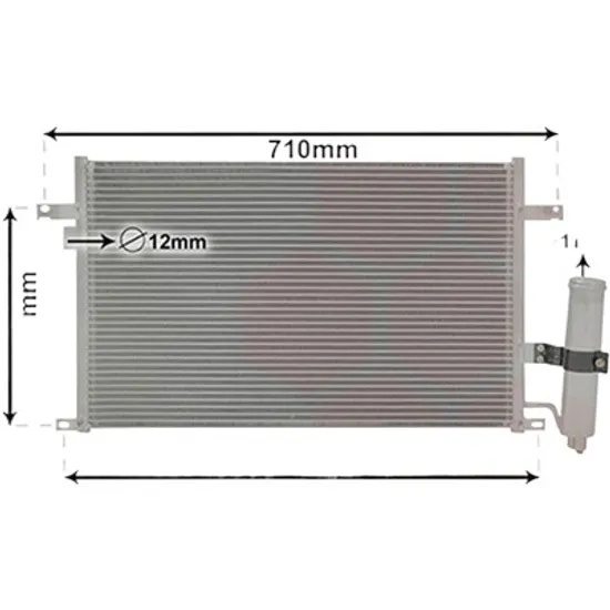 Radiator aer conditionat VOLVO S60 2 2010->2018 pentru T4F, perioada 2011 2012 2013 2014 2015