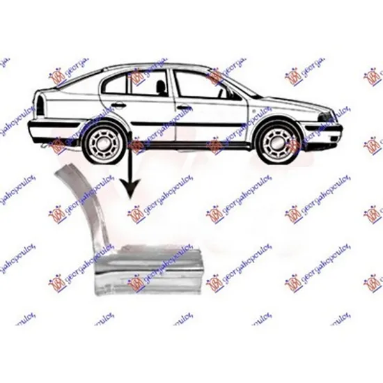 Pasaj Aripa SKODA OCTAVIA 1 1996->2010 Pasaj aripa spate (spre fata cu stalp) dreapta Perioada 1996 1997 1998 1999 2000 2001 2002 2003 2004 2005 2006 2007 2008 2009 2010