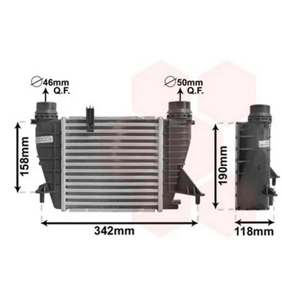 Intercooler RENAULT CLIO 3 2005->2014 Radiator intercooler 1.5 dCi diesel 210x202 Perioada 2005 2006 2007 2008 2009 2010 2011 2012