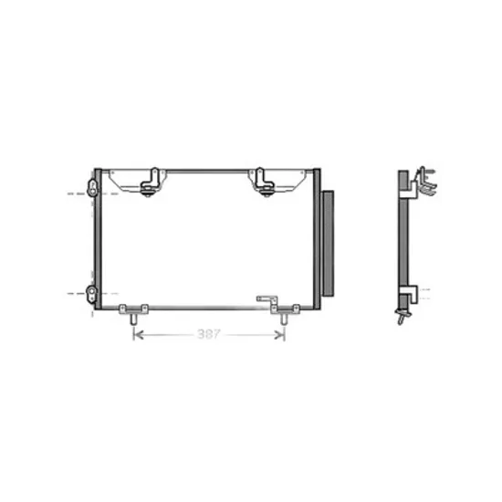 Radiator Aer Conditionat TOYOTA AVENSIS T22 1997->2003 Radiator aer conditionat 1 6 - 2 0 benzina/ diesel L 2000-> 57 4x31 6 Perioada 2000 2001 2002 2003