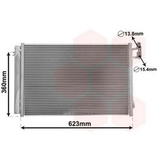 Radiator Aer Conditionat BMW 3 E90 2004->2011 Radiator aer conditionat 1,6 - 2,0 - 2,5,3,0 benzina (58,7x40) Perioada 2005 2006 2007 2008 2009 2010 2011 2012