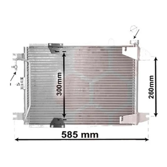 Radiator aer conditionat VW CADDY 4 2015->2020 1.6 81KW 110CP , pentru motor CWVA perioada 2015 2016,2017,2018,2019 2020