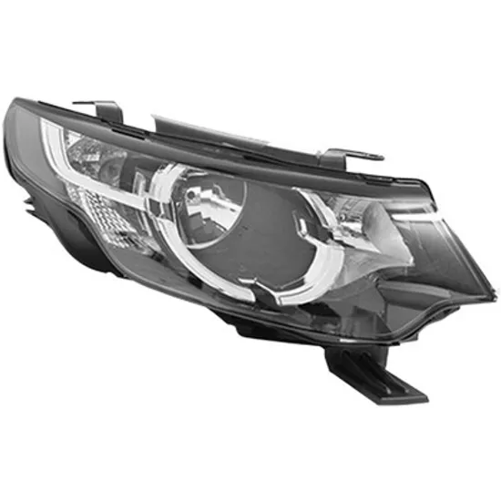 Far dreapta LAND ROVER DISCOVERY SPORT 2014-> perioada 2014 2015 2016 2017 2018 2019 cu motor reglaj, cu motor electric, cu reglaj electric, cu lumina de zi, cu bec H15, cu bec H7