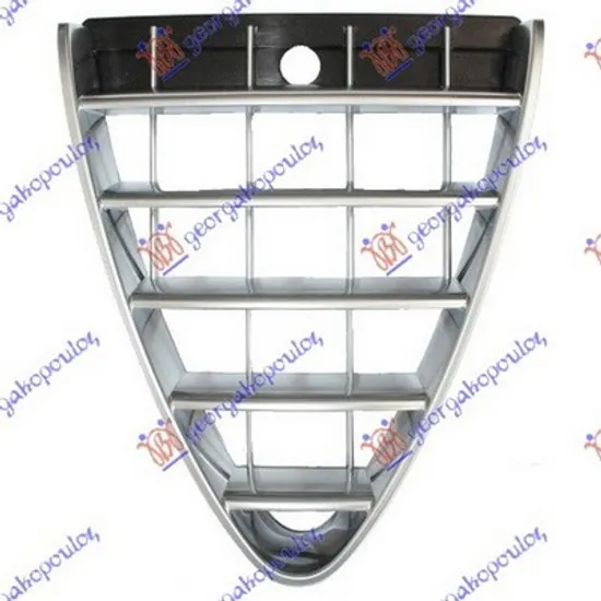 Grila Radiator ALFA ROMEO 147 2000->2010 Grila radiator, negru cromat, dupa 2007 Perioada 2007 2008 2009 2010