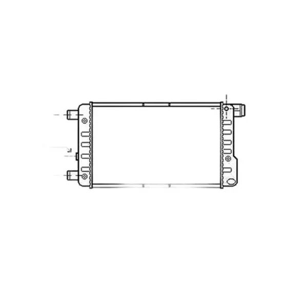 Radiator Motor FIAT SEICENTO 1997->2005 Radiator apa pentru 900CC aer conditionat (45x24) Perioada 1998 1999 2000 2001 2002 2003 2004 2005 2006