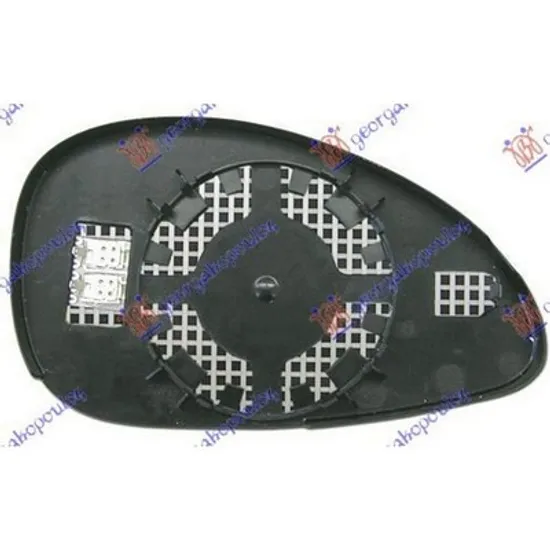Sticla Oglinda CITROEN C4 1 LC 2004->2012 Geam oglinda stanga cu incalzire tenta albastra Perioada 2004 2005 2006 2007 2008 2009 2010 2011