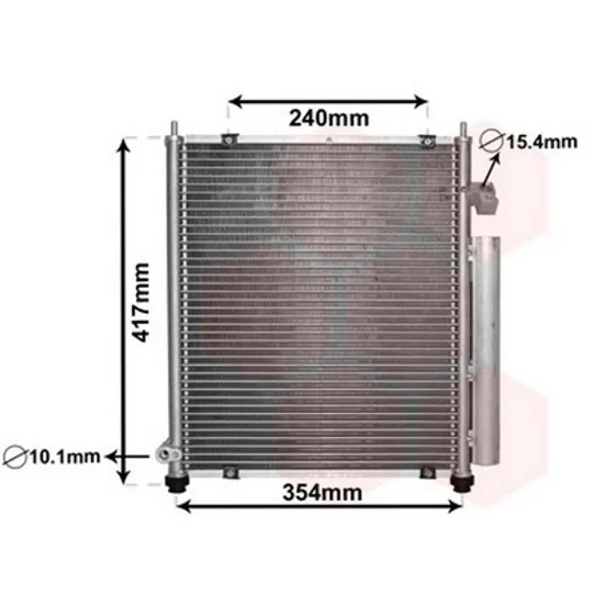 Radiator Aer Conditionat HONDA JAZZ 2 2002->2008 Radiator aer conditionat ->2004 (33,5x38,6x1,6) 1.2 - 1.4 Perioada 2002 2003 2004