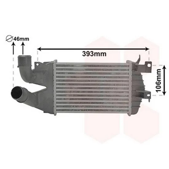 Intercooler OPEL ZAFIRA B 2005->2015 Radiator intercooler 1,3 - 1,7 - 1,9CDTi 26x18x62 Perioada 2005 2006 2007 2008 2009 2010 2011