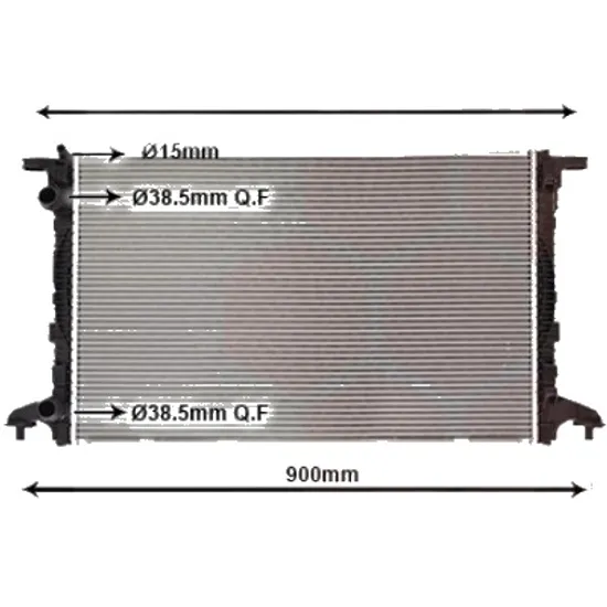 Radiator apa AUDI A4 Allroad B9 2016->, A5 F53; F5P 2016->, A4 B9 2015-> pentru 2.0 TDI quattro, perioada 2015 2016 2017 2018 2019 2020 2021