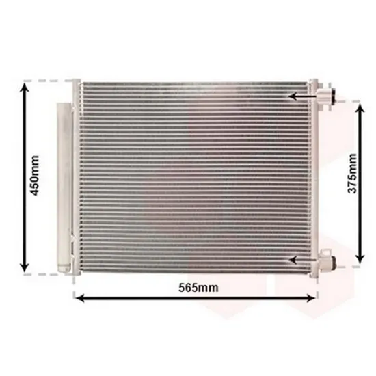 Radiator Aer Conditionat RENAULT MEGANE 3 2015-> Radiator aer conditionat toate modelele benzina /diesel 564x438x12 Perioada 2014 2015 2016
