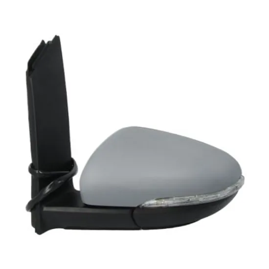 Oglinda exterioara stanga VW TOURAN 2003->2010 perioada 2003 2004 2005 2006 2007 2008 2009 2010 de la an de fabricatie 05/2009, cu semnal, reglaj electric, cu incalzire, rabatare electrica, prevopsit grund
