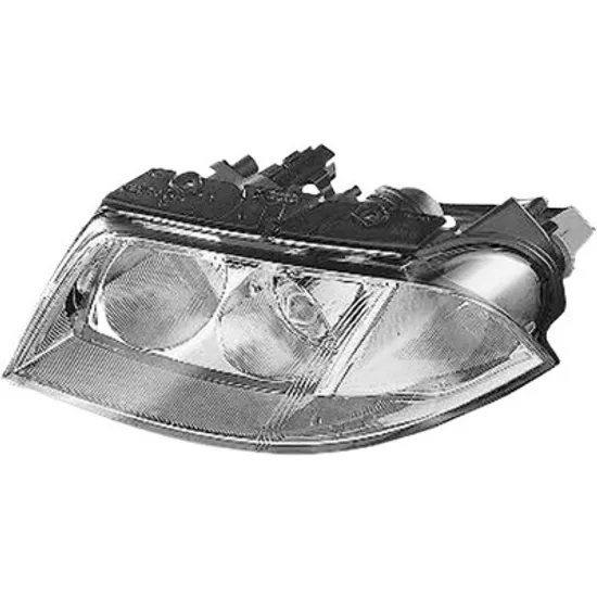 Far dreapta VW PASSAT B5 2000->2005 perioada 2000 2001 2002 2003 2004 2005 fara motor reglaj, semnal alb, cu reglaj electric, cu semnal, cu bec H7/H7