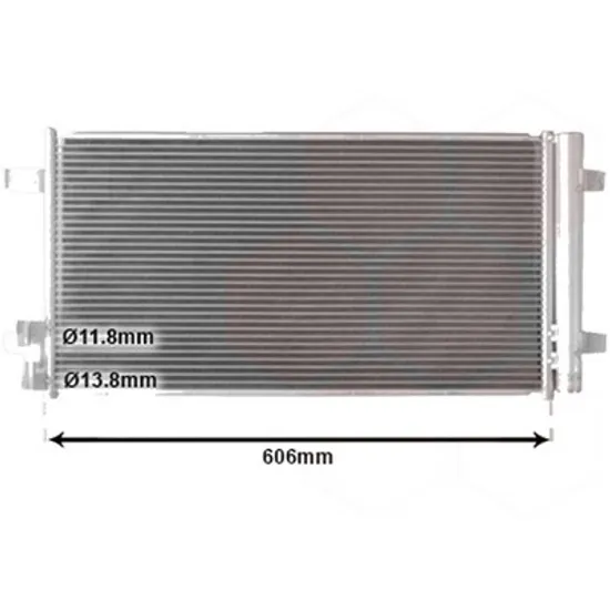 Radiator aer conditionat PEUGEOT 308 1 2007->2014 pentru 1.6 THP 16V, perioada 2009 2010 2011 2012 2013 2014