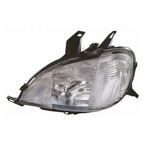 Far stanga MERCEDES M-CLASS W163 1998->2005 perioada 1998 1999 2000 2001 2002 pana la an de fabricatie 09/2001, cu motor reglaj, semnal alb, cu reglaj electric, cu bec H7/H1/H3