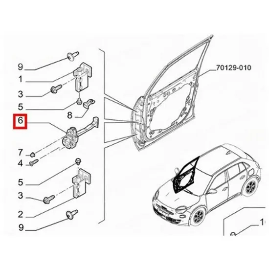 Opritor usa ALFA ROMEO JUNIOR 2024-> Opritor usa fata (O) Perioada 2024 2025